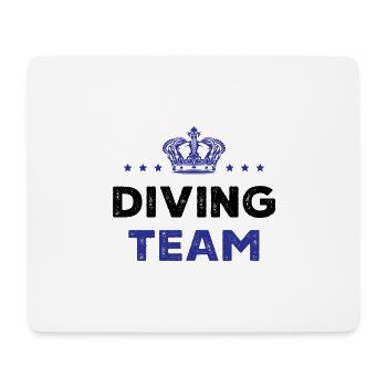 Diving Team - Mousepad (Querformat) - Weiß - Vorne