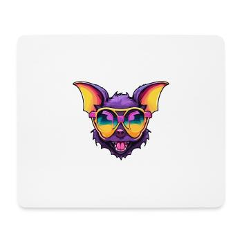 Bat / Vampire / Dracula / Animal / Halloween - Mouse Pad (horizontal) - white - Front