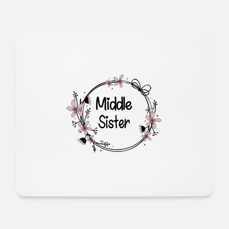 Middle Sister - Mouse Pad (horizontal) - white