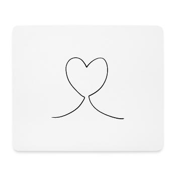 Heart symbol love - Mouse Pad (horizontal) - white - Front