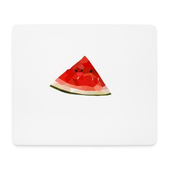 Fruit de melon d'eau - Tapis de souris (format paysage) - blanc - Devant