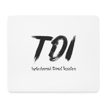TDI Turbocharged Injection Direct Shirt Shirt - Tapis de souris (format paysage) - blanc - Devant