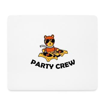 party crew - Mousepad (Querformat) - Weiß - Vorne