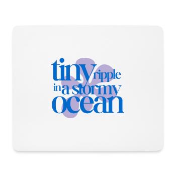 Tiny ripple in a stormy ocean (lavender) - Mouse Pad (horizontal) - white - Front