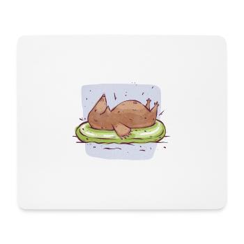 Mole on water - Mouse Pad (horizontal) - white - Front