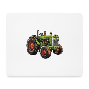 Traktor / Landwirtschaft / Bauer / Feldarbeit - Mousepad (Querformat) - Weiß - Vorne