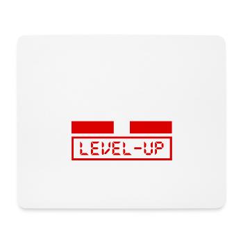 un geek ne vieillit pas il level up - Tapis de souris (format paysage) - blanc - Devant