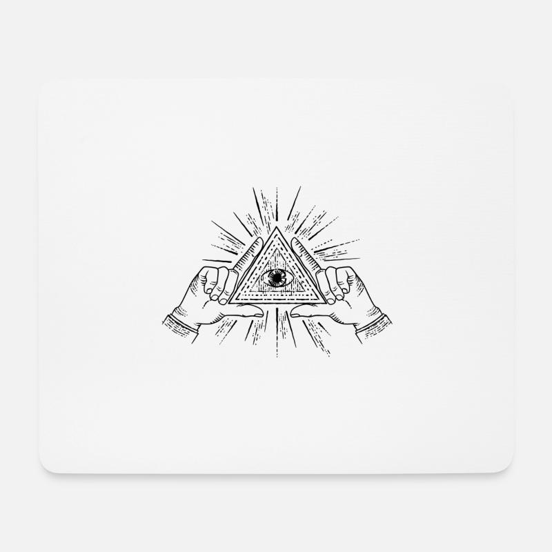 Das Auge - Mousepad (Querformat) - Weiß
