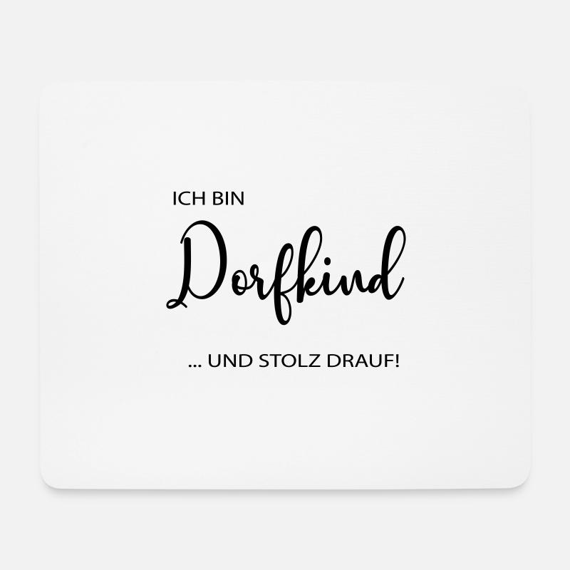Dorfkind - Mousepad (Querformat) - Weiß