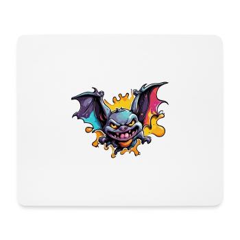 Fledermaus / Vampir / Dracula / Tier / Halloween - Mousepad (Querformat) - Weiß - Vorne