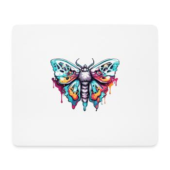 Papillon de nuit / animal / insecte / larve / ravageur - Tapis de souris (format paysage) - blanc - Devant