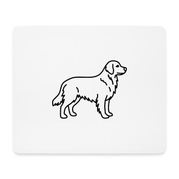 Golden Retriever - Mousepad (Querformat) - Weiß - Vorne