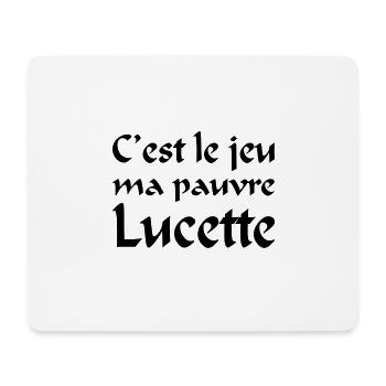 C est le jeu lucette - Tapis de souris (format paysage) - blanc - Devant