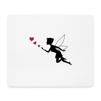 fee herzen - Mousepad (Querformat) - Weiß - Vorne
