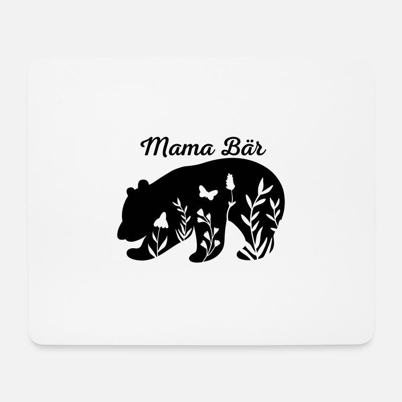 Mama Bär, Muttertagsdesign, Muttertagsgeschenk - Mousepad (Querformat) - Weiß