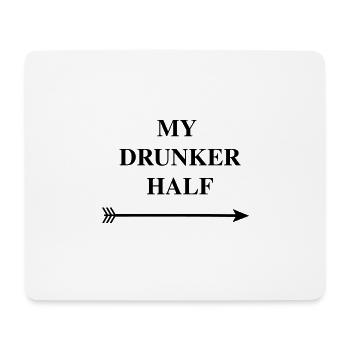 my drunker helped - Mouse Pad (horizontal) - white - Front