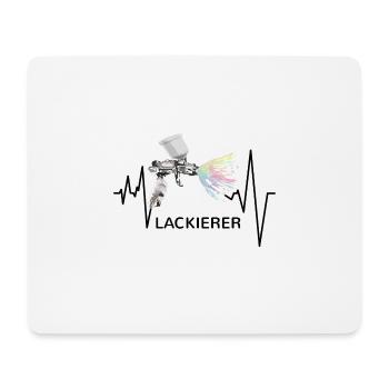Lackierer Puls - Mousepad (Querformat) - Weiß - Vorne