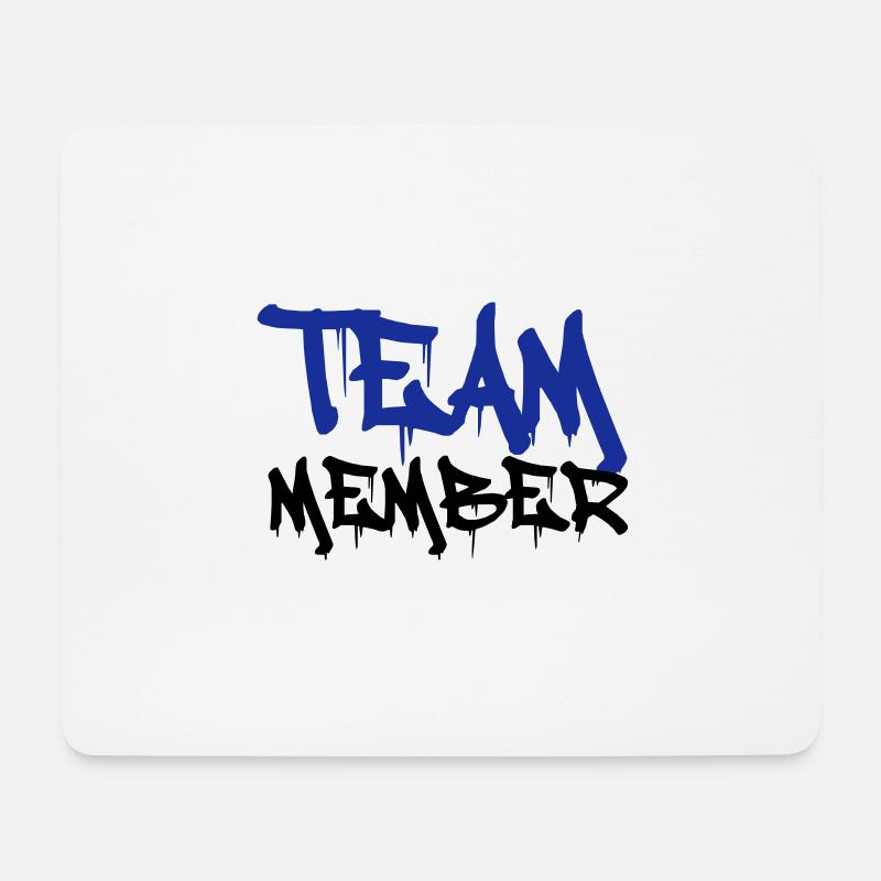 team member 02 - Mousepad (Querformat) - Weiß