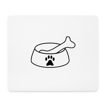 bol pour chien 01 - Tapis de souris (format paysage) - blanc - Devant
