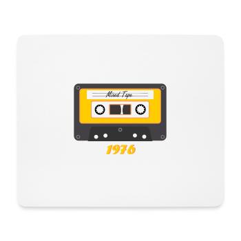 Alte Kassette - Jahrgang 1976 - Mousepad (Querformat) - Weiß - Vorne