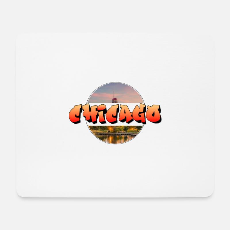 Chicago - Mouse Pad (horizontal) - white