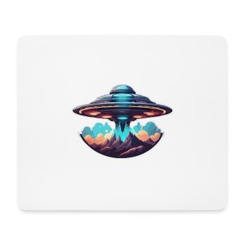 Alien / Vaisseau spatial / OVNI / Zone 51 / Tout / Mars - Tapis de souris (format paysage) - blanc - Devant