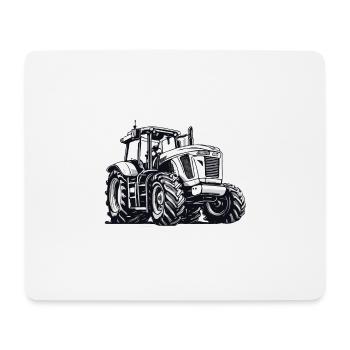 Traktor / Landwirtschaft / Bauer / Feldarbeit - Mousepad (Querformat) - Weiß - Vorne