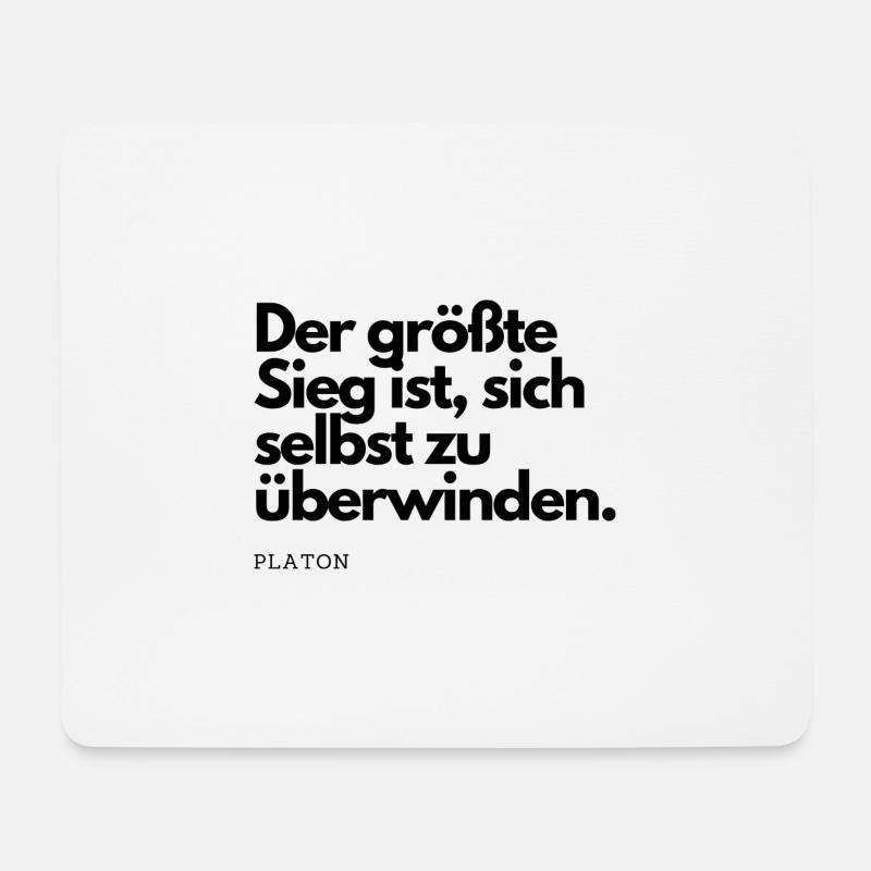 Sieg - Mousepad (Querformat) - Weiß