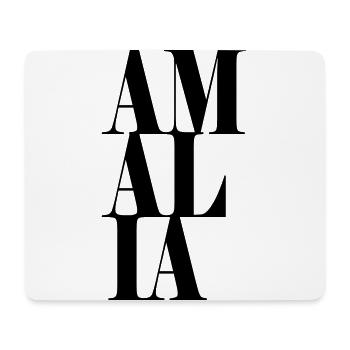 Amalia Surname First name Modern font Word Art - Mouse Pad (horizontal) - white - Front