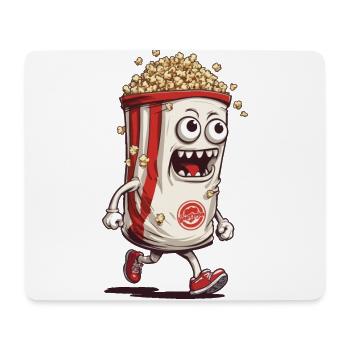 Lustiges Popcorn Monster Halloween Design - Mousepad (Querformat) - Weiß - Vorne