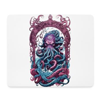 Kraken Goth Pastell okkult Halloween Seeungeheuer - Mousepad (Querformat) - Weiß - Vorne