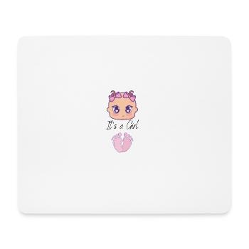 Baby Girl - Mousepad (Querformat) - Weiß - Vorne