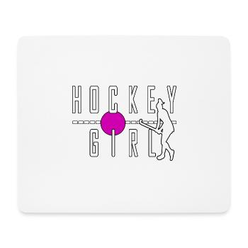 hockey girl feldhockey cool sport stürmer - Mousepad (Querformat) - Weiß - Vorne
