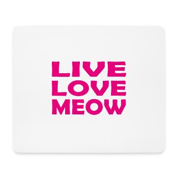 Cat Katze - Mousepad (Querformat) - Weiß - Vorne