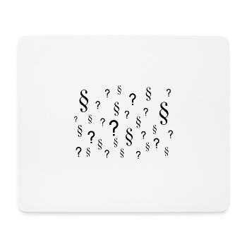 Jura Fragezeichen - Mousepad (Querformat) - Weiß - Vorne