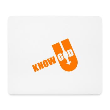 Known God Bold Typography - Mouse Pad (horizontal) - white - Front
