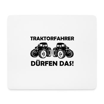 les conducteurs de tracteurs peuvent le faire - Tapis de souris (format paysage) - blanc - Devant