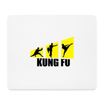 Kung Fu Kämpfer - Mousepad (Querformat) - Weiß - Vorne
