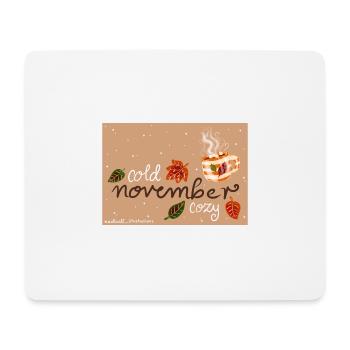 November - Mouse Pad (horizontal) - white - Front