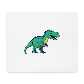 Dinosaur / Animal / Prehistoric / Reptile / Boys - Mouse Pad (horizontal) - white - Front