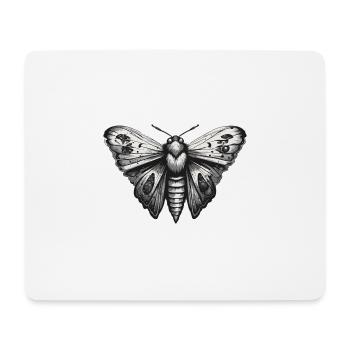 Papillon de nuit / Animal / Insecte / Larve / Ravageur - Tapis de souris (format paysage) - blanc - Devant