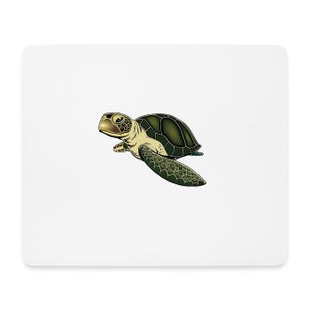 Turtle - Mousepad (Querformat) - Weiß - Vorne