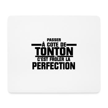 Tonton Frôler La Perfection - Tapis de souris (format paysage) - blanc - Devant