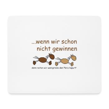 wenn_wir_schon_nicht_gewinnen - Mousepad (Querformat) - Weiß - Vorne