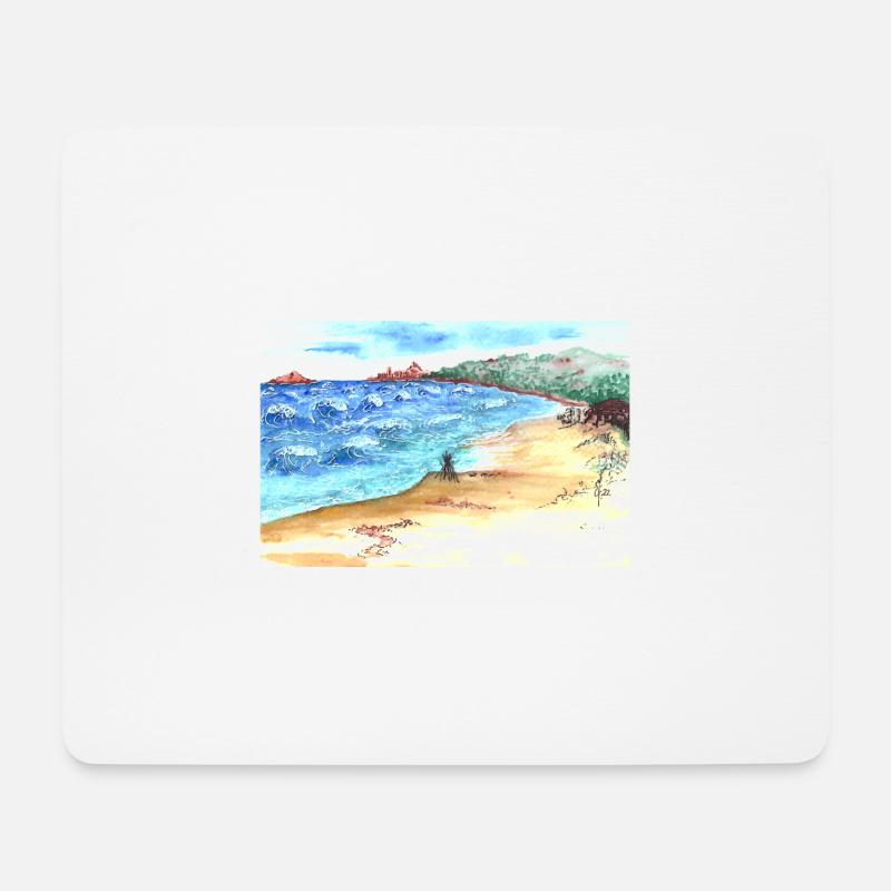 L' isola Rossa - Mouse Pad (horizontal) - white