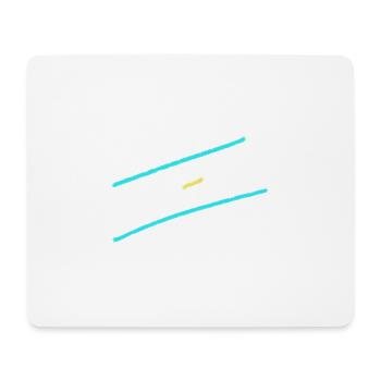 Dreifarbiger Strich-Abstract - Mousepad (Querformat) - Weiß - Vorne