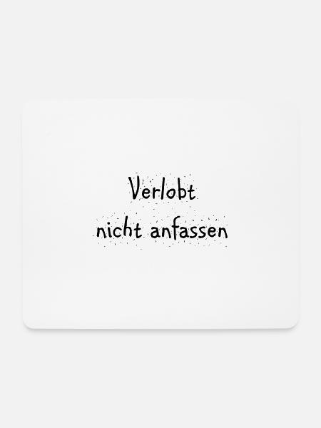 verlobt nicht anfassen - Mousepad (Querformat) - Weiß