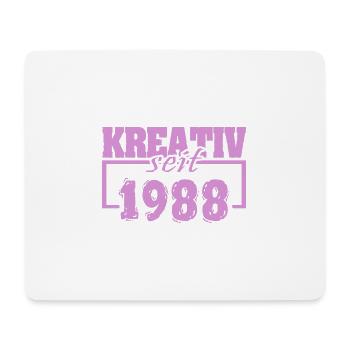 Création 1988 - Tapis de souris (format paysage) - blanc - Devant
