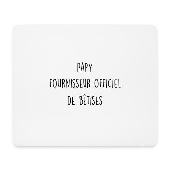 fournisseur officiel de betise - Tapis de souris (format paysage) - blanc - Devant
