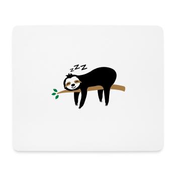 sommeil paresseux - Tapis de souris (format paysage) - blanc - Devant
